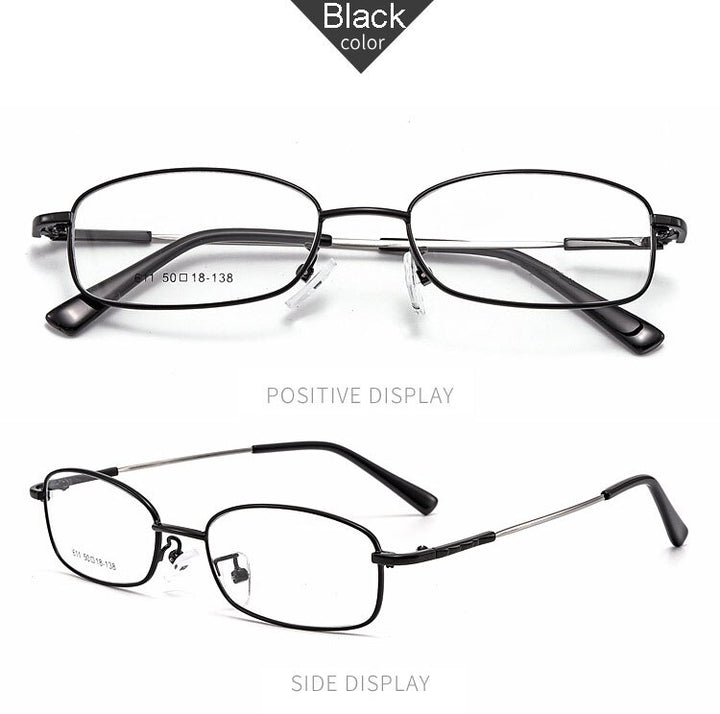 Hotochki Unisex Full Rim Alloy Frame Eyeglasses 611 Full Rim Hotochki