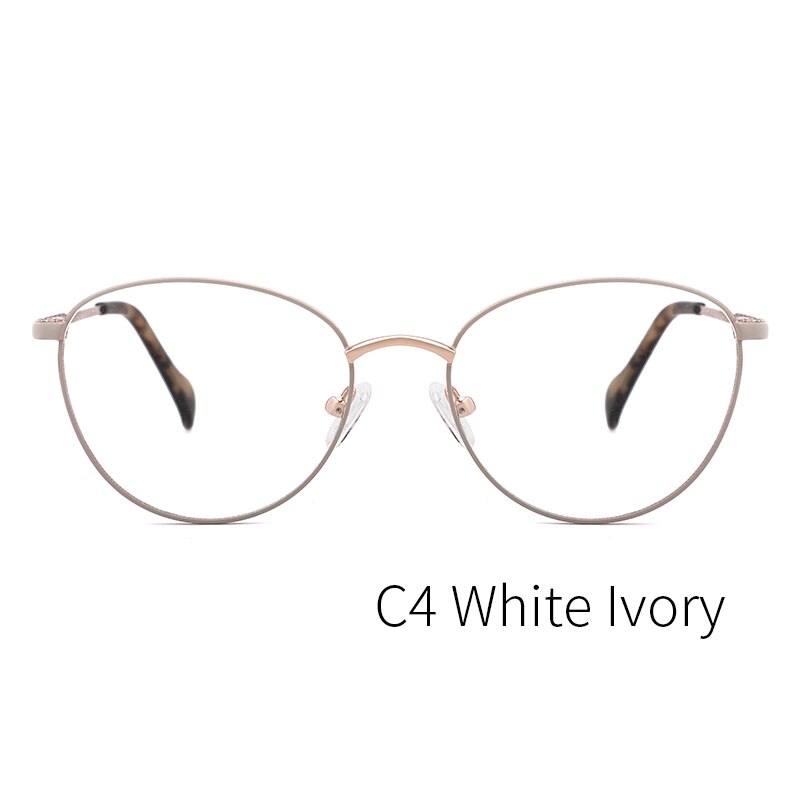 Kansept Women's Full Rim Round Stainless Steel Frame Eyeglasses 2329 Full Rim Kansept ME2329C4