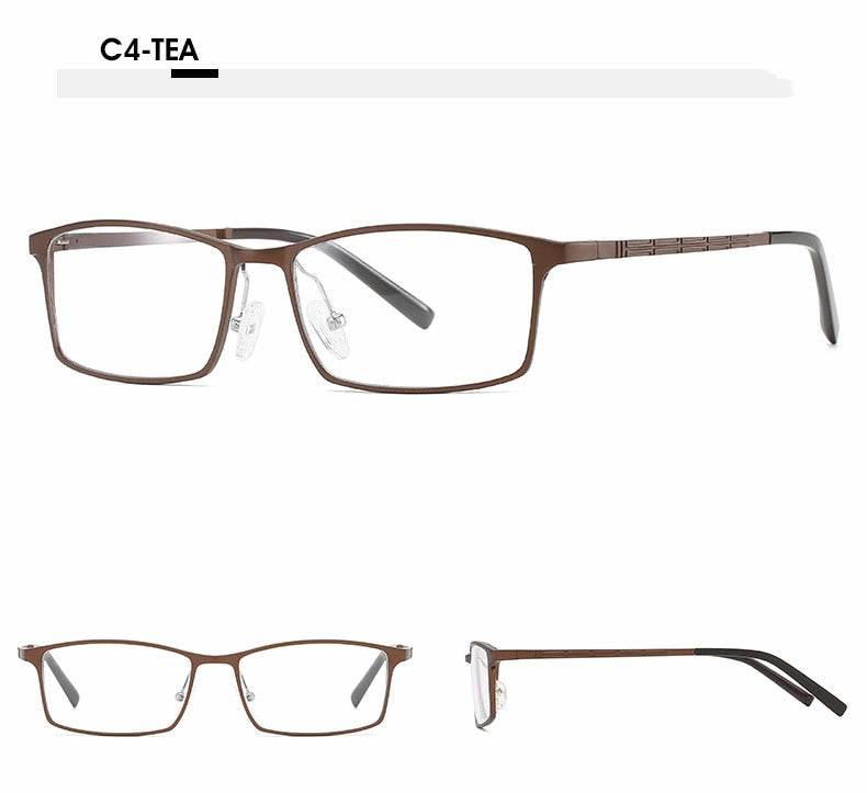 Hotochki Unisex Full Rim Alloy Frame Square Eyeglasses 6300 Full Rim Hotochki