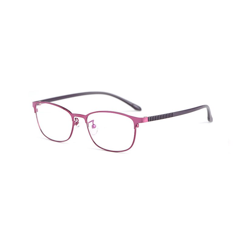 Hotony Women's Full Rim TR 90 Resin Alloy Square Frame Eyeglasses 3569 Full Rim Hotony Purple