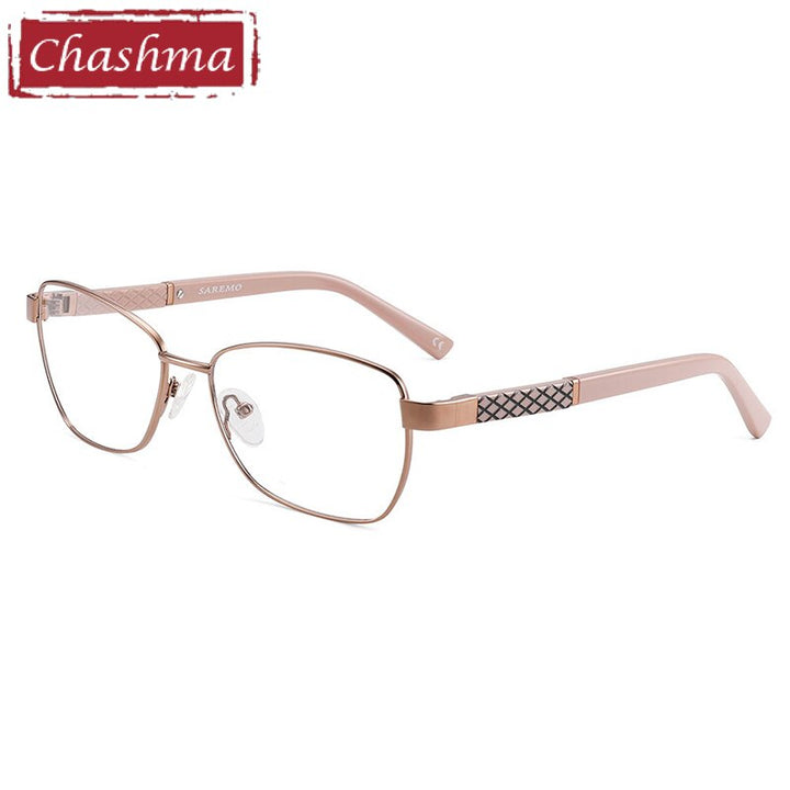 Chashma Women's Full Rim Square Alloy Acetate Eyeglasses 7010 Full Rim Chashma