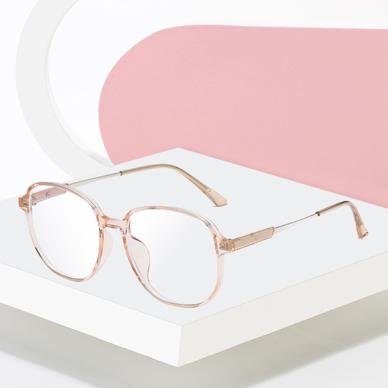 Hotony Unisex Full Rim Polygonal Square TR 90 Resin Frame Eyeglasses 60153 Full Rim Hotony