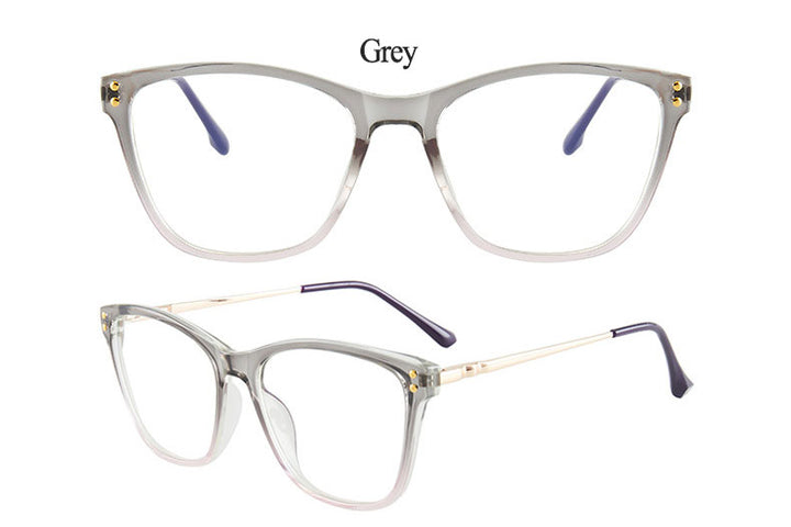 Hotony Women's Full Rim TR 90 Resin Cat Eye Frame Eyeglasses 7032 Full Rim Hotony