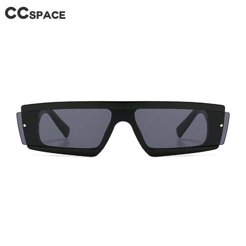 CCspace Unisex Full Rim Square Resin One Lens Steam Punk Frame Sunglasses 46532 Sunglasses CCspace Sunglasses