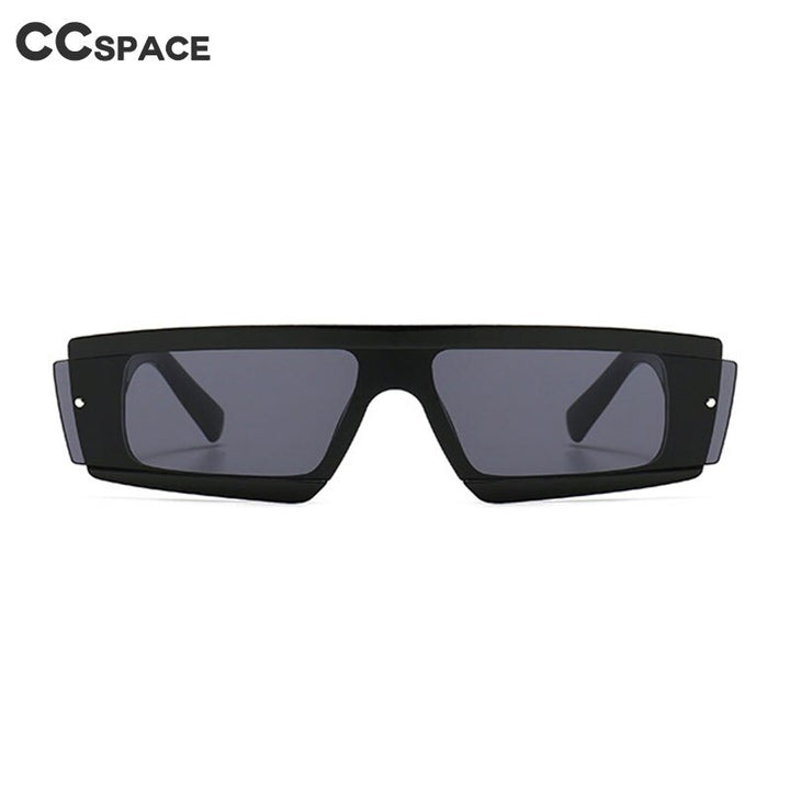 CCspace Unisex Full Rim Square Resin One Lens Steam Punk Frame Sunglasses 46532 Sunglasses CCspace Sunglasses