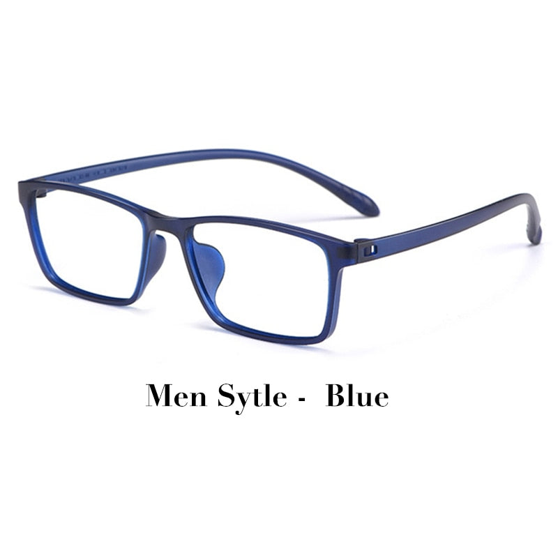 Hotochki Unisex Full Rim TR-90 Resin Frame Eyeglasses X1x2 Full Rim Hotochki MenStyle-Blue