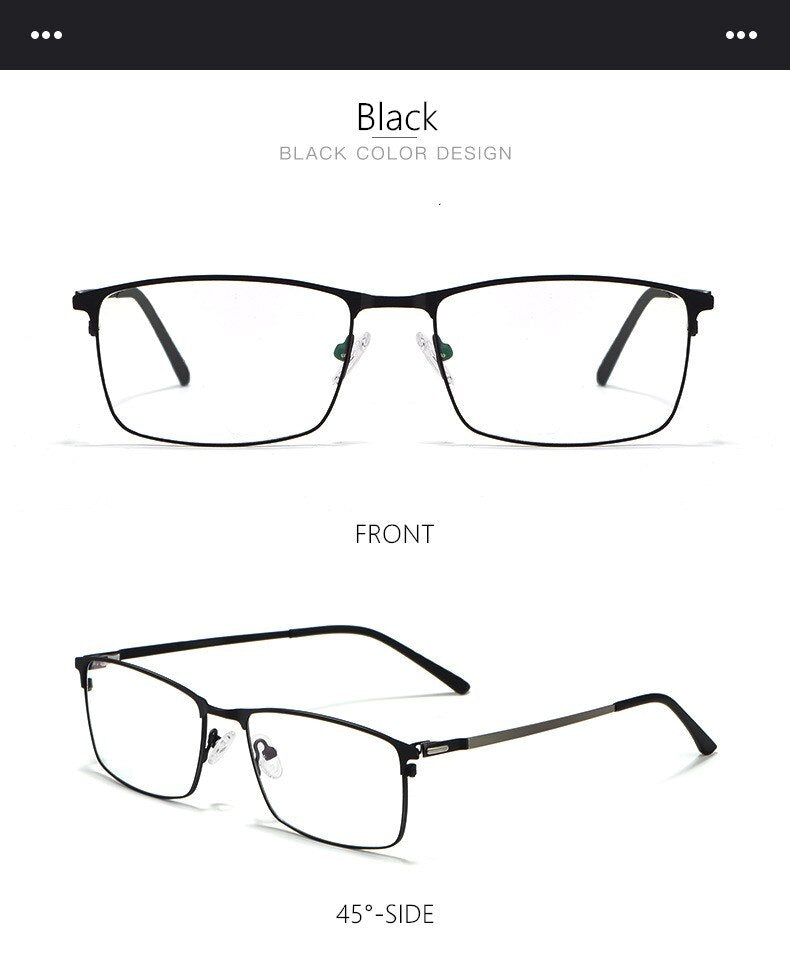 Yimaruili Men's Full Rim Alloy Frame Eyeglasses P9847 Full Rim Yimaruili Eyeglasses