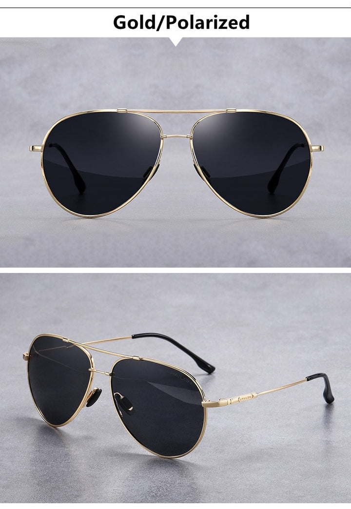 Yimaruili Men's Full Rim Double Bridge Alloy Frame Polarized Sunglasses 889 Sunglasses Yimaruili Sunglasses