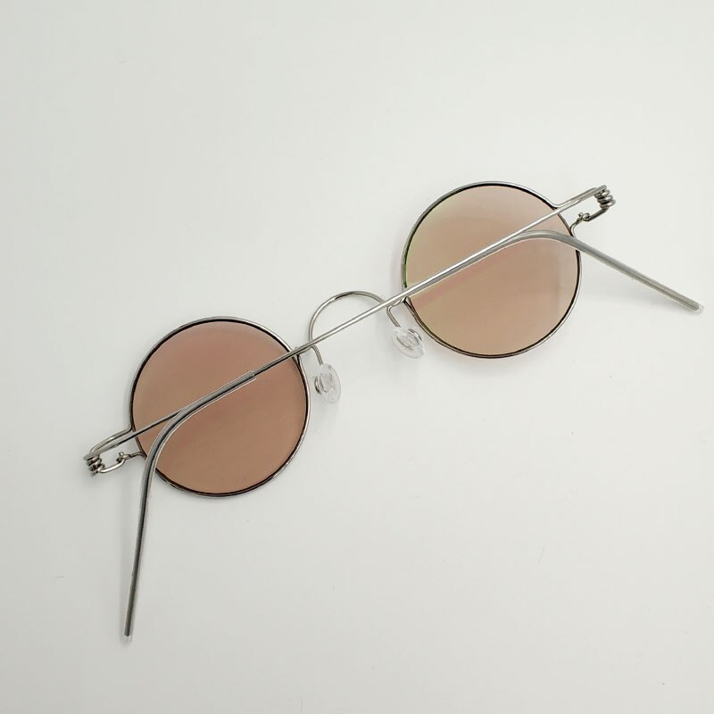 Yujo Handcrafted Screwless Round Stainless Steel Eyeglasses Y001 Full Rim Yujo