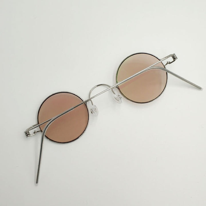 Yujo Handcrafted Screwless Round Stainless Steel Eyeglasses Y001 Full Rim Yujo