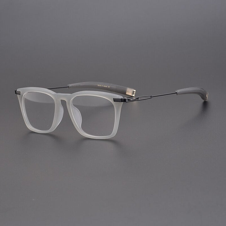 Gatenac Unisex Full Rim Square Acetate Frame Eyeglasses Gxyj611 Full Rim Gatenac 3  