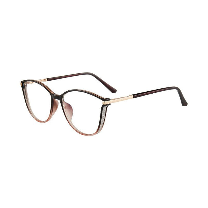 Hotony Women's Full Rim TR 90 Resin Cat Eye Frame Eyeglasses 7041 Full Rim Hotony