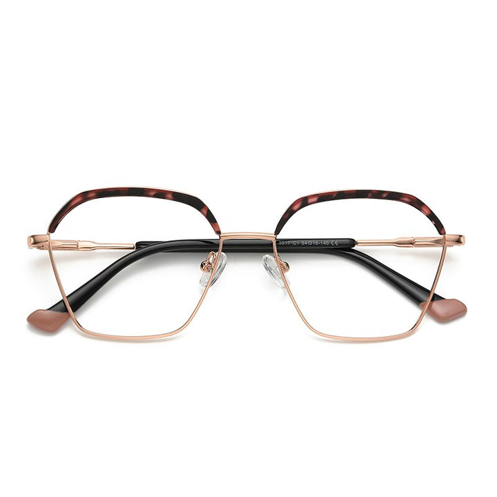 Gmei Women's Full Rim Alloy Square Frame Eyeglasses 3017 Full Rim Gmei Optical C1