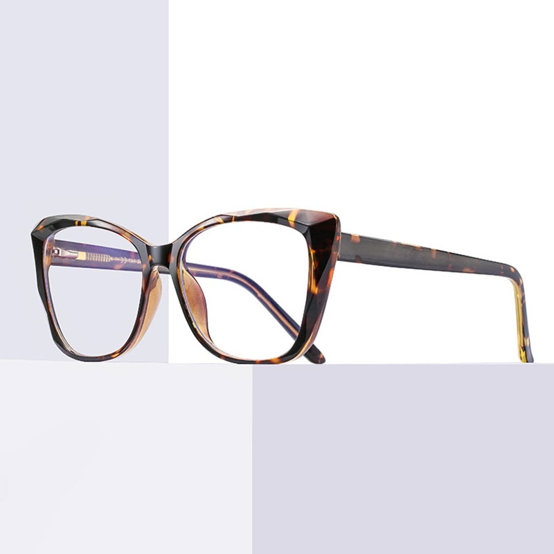 Hotochki Unisex Full Rim Cat Eye TR-90 Resin Frame Eyeglasses 2001 Full Rim Hotochki