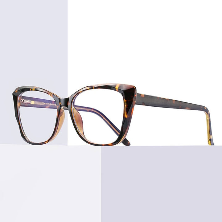 Hotochki Unisex Full Rim Cat Eye TR-90 Resin Frame Eyeglasses 2001 Full Rim Hotochki