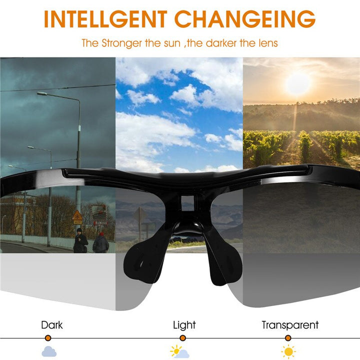 West Biking Unisex Semi Rim Acetate Photochromic Polarized Sport Sunglasses YP0703137 Sunglasses West Biking