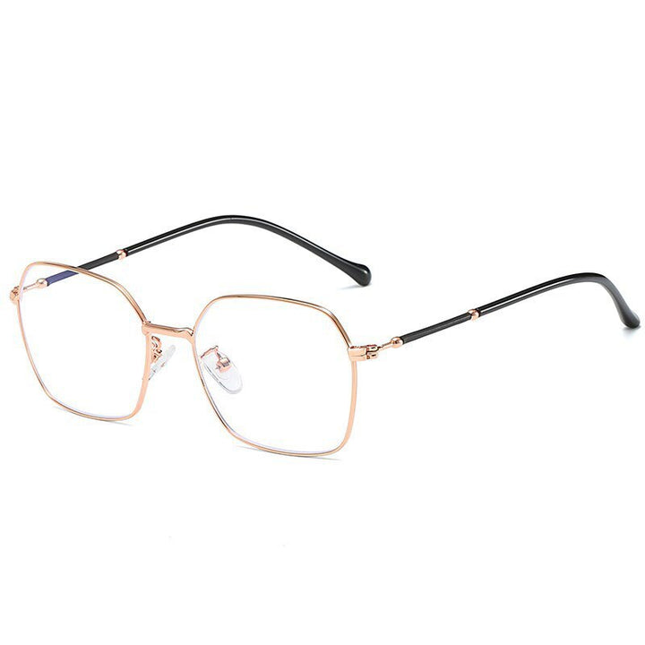 Hotony Unisex Full Rim Square Alloy Eyeglasses  Zy1917 Full Rim Hotony