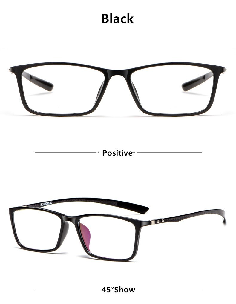 Yimaruili Men's Full Rim Carbon Fiber Frame Eyeglasses H0017 Full Rim Yimaruili Eyeglasses