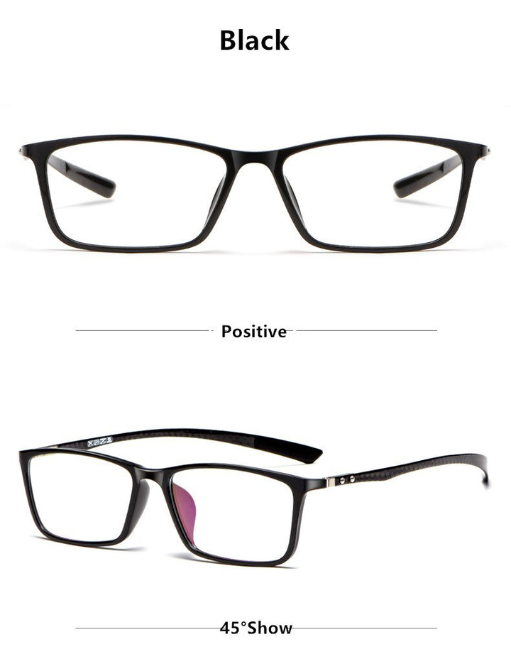 Yimaruili Men's Full Rim Carbon Fiber Frame Eyeglasses H0017 Full Rim Yimaruili Eyeglasses