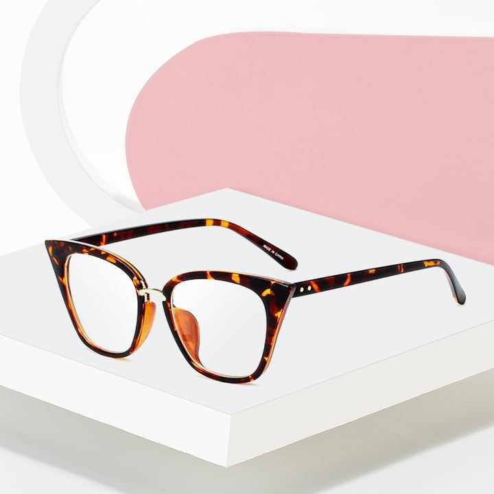 Hotony Women's Full Rim Acetate Cat Eye Frame Eyeglasses 97093 Full Rim Hotony