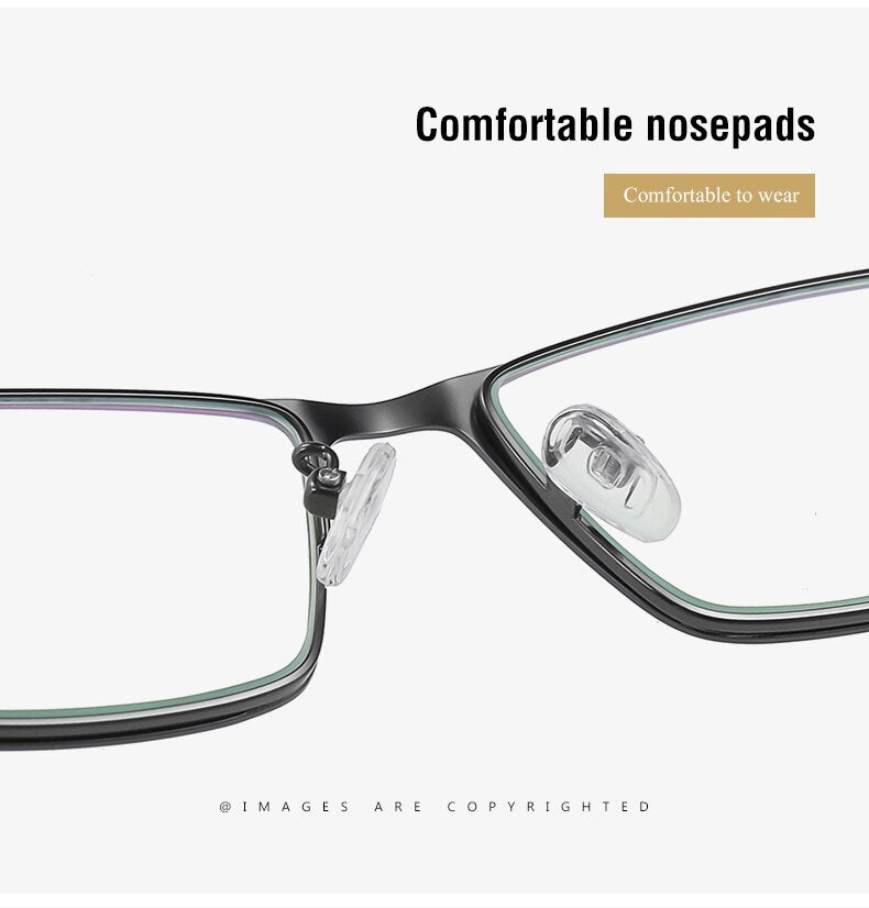 Hotochki Men's Full Rim TR-90 Resin Alloy Frame Eyeglasses T316 Full Rim Hotochki