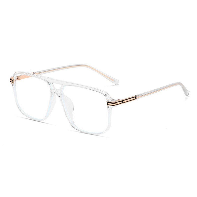 Handoer Unisex Full Rim Round Square Double Bridge Tr 90 Eyeglasses 260 Full Rim Handoer C5