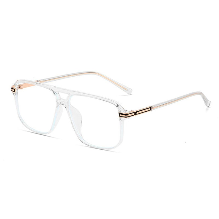 Handoer Unisex Full Rim Round Square Double Bridge Tr 90 Eyeglasses 260 Full Rim Handoer C5