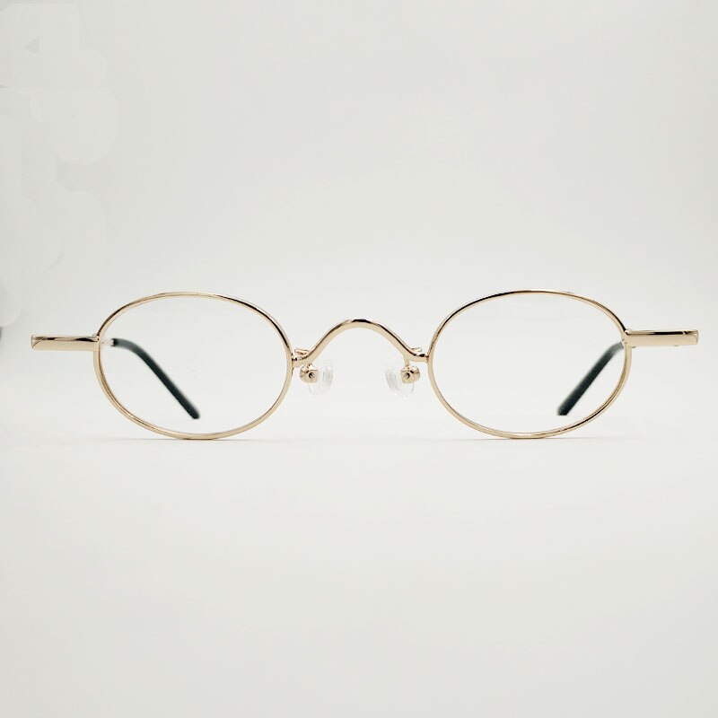 Yujo Unisex Full Rim Small Round Alloy Eyeglasses Y035 Full Rim Yujo