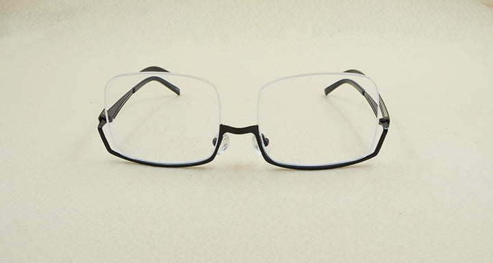 Yimaruili Men's Semi Rim Alloy Frame Eyeglasses YS01 Semi Rim Yimaruili Eyeglasses