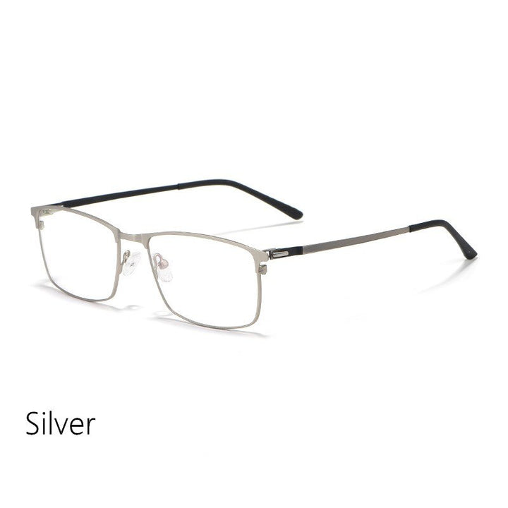 Yimaruili Men's Full Rim Alloy Frame Eyeglasses P9847 Full Rim Yimaruili Eyeglasses Silver China
