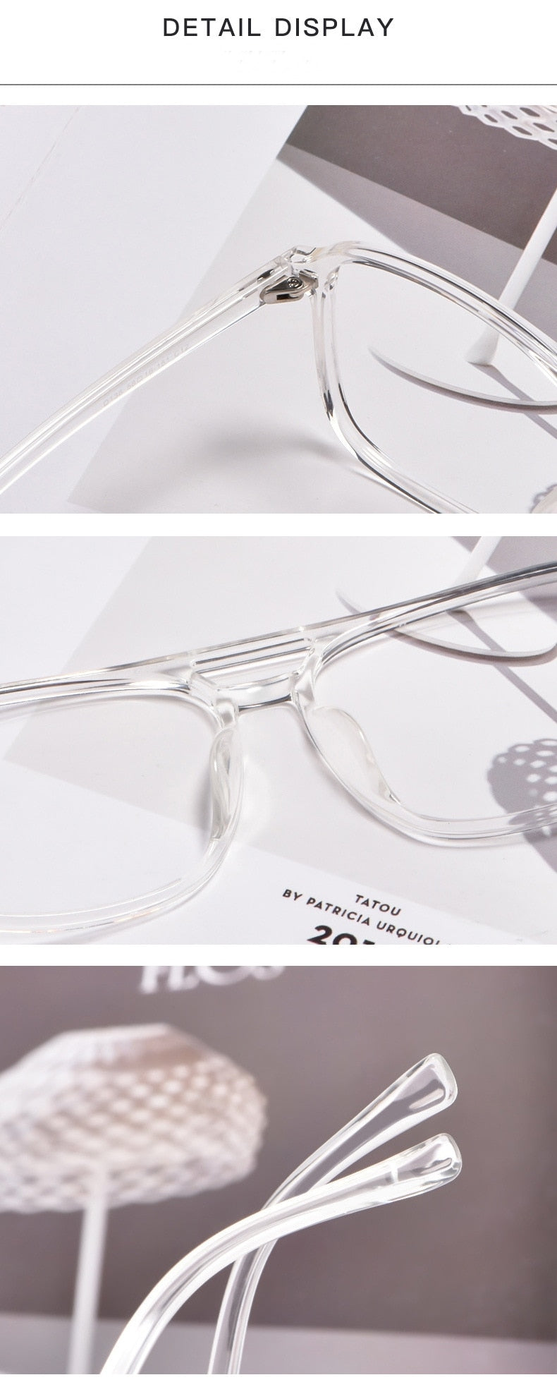 Yimaruili Unisex Full Rim TR 90 Resin Double Bridge Frame Eyeglasses D138 Full Rim Yimaruili Eyeglasses