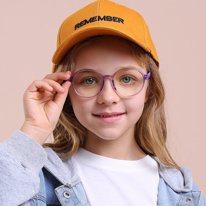 Yimaruili Unisex Children's Full Rim Acetate Frame Eyeglasses YKF2040 Full Rim Yimaruili Eyeglasses