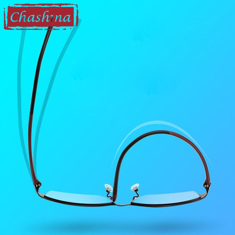 Chashma Men's Semi Rim Square Alloy Eyeglasses 8826 Semi Rim Chashma