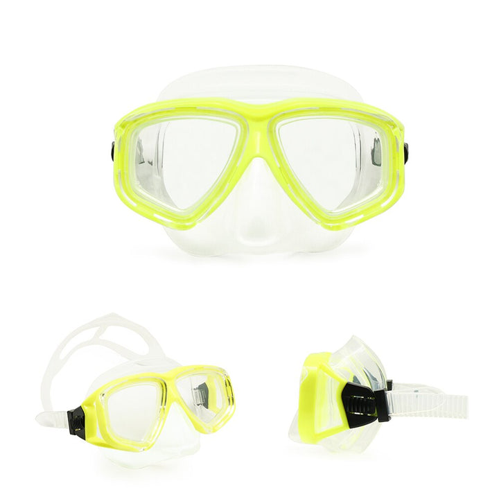 Enzodate Unisex Full Rim Polycarbonate Myopic Snorkel Goggles Goggles Enzodate