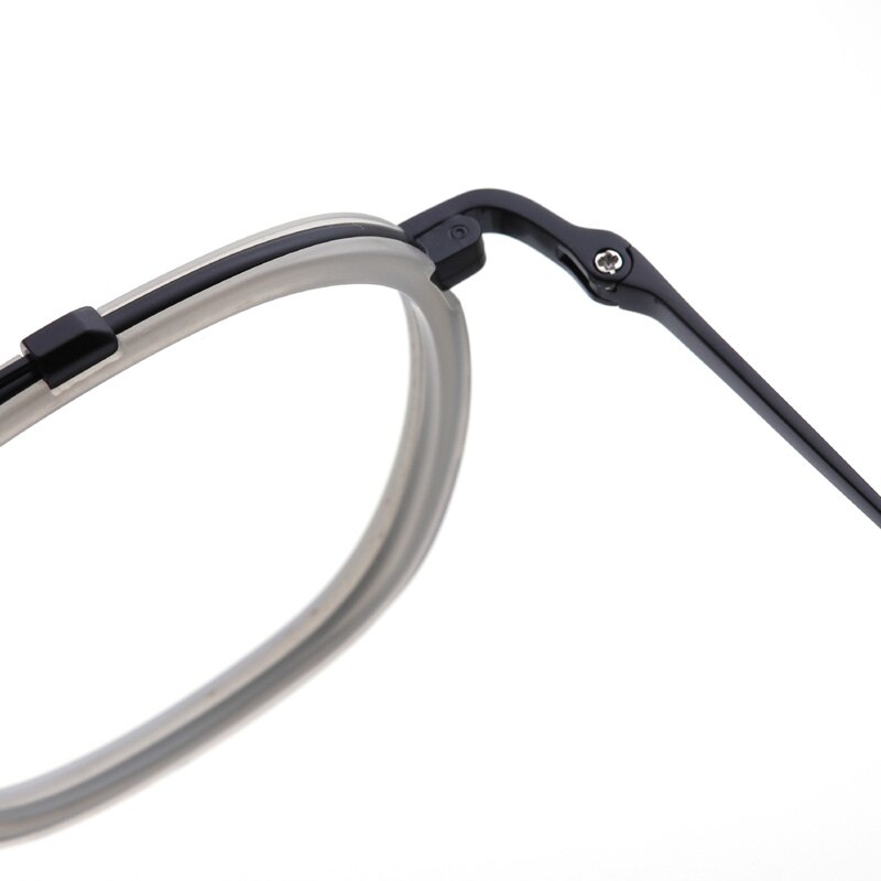 Muzz Men's Full Rim Square Polygonal Acetate Titanium Frame Eyeglasses M05209 Full Rim Muzz