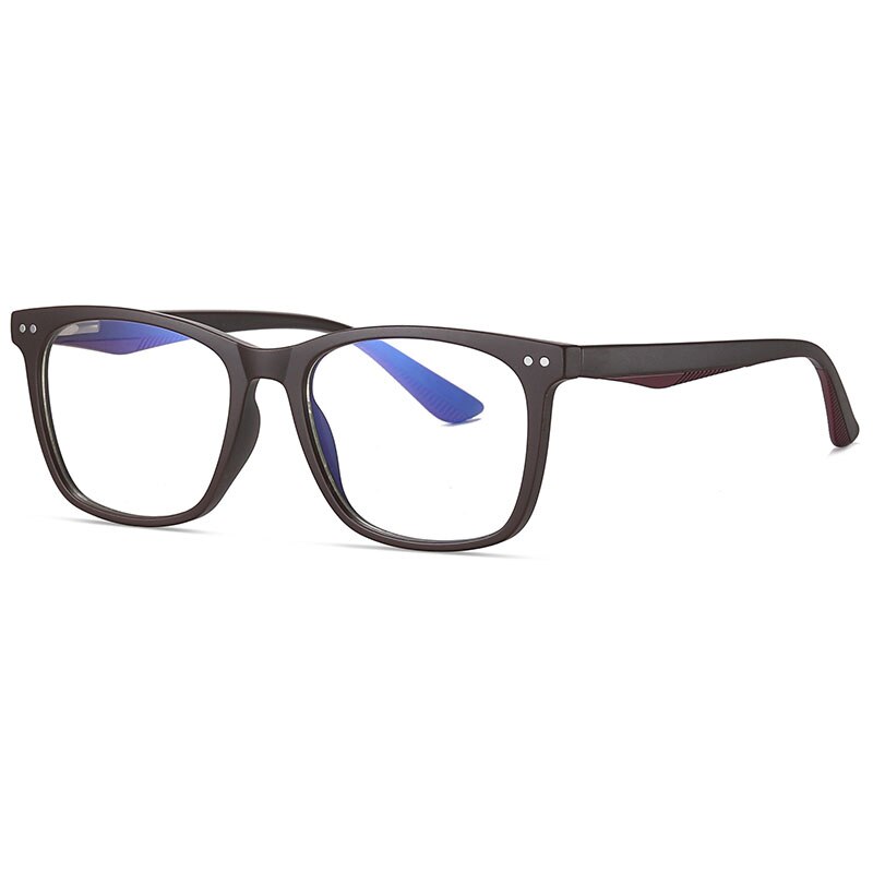 Hotochki Men's Full Rim Acetate Frame Anti Blue Light Lens Eyeglasses 2322 Full Rim Hotochki Matte Tea