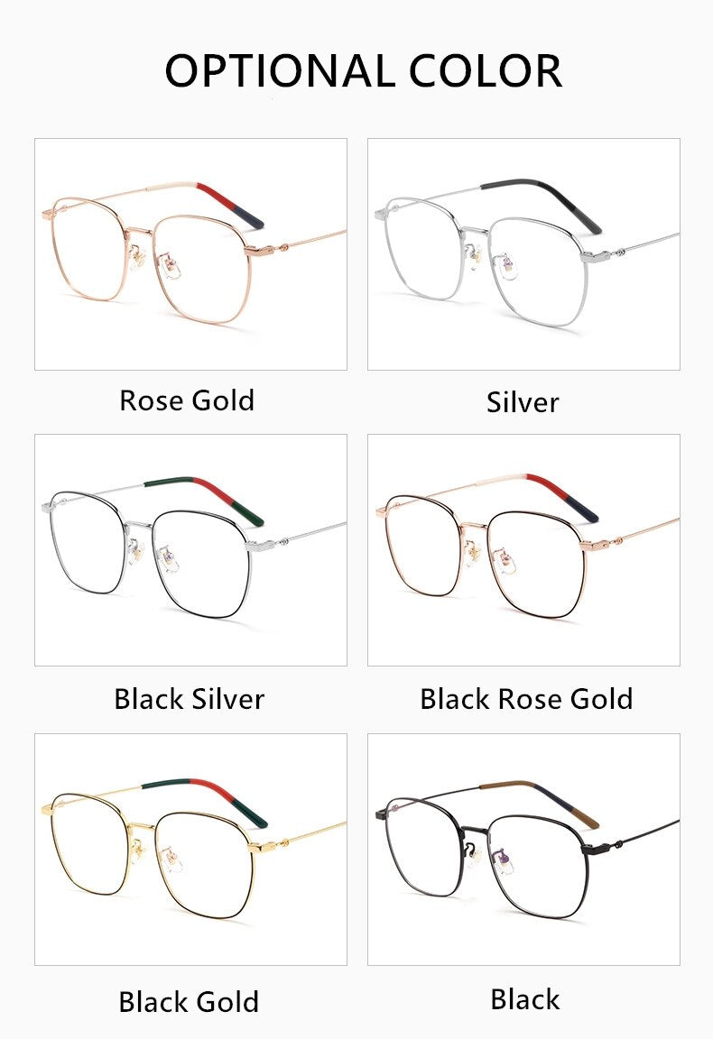 Yimaruili Unisex Full Rim Titanium Frame Eyeglasses 7525 Full Rim Yimaruili Eyeglasses