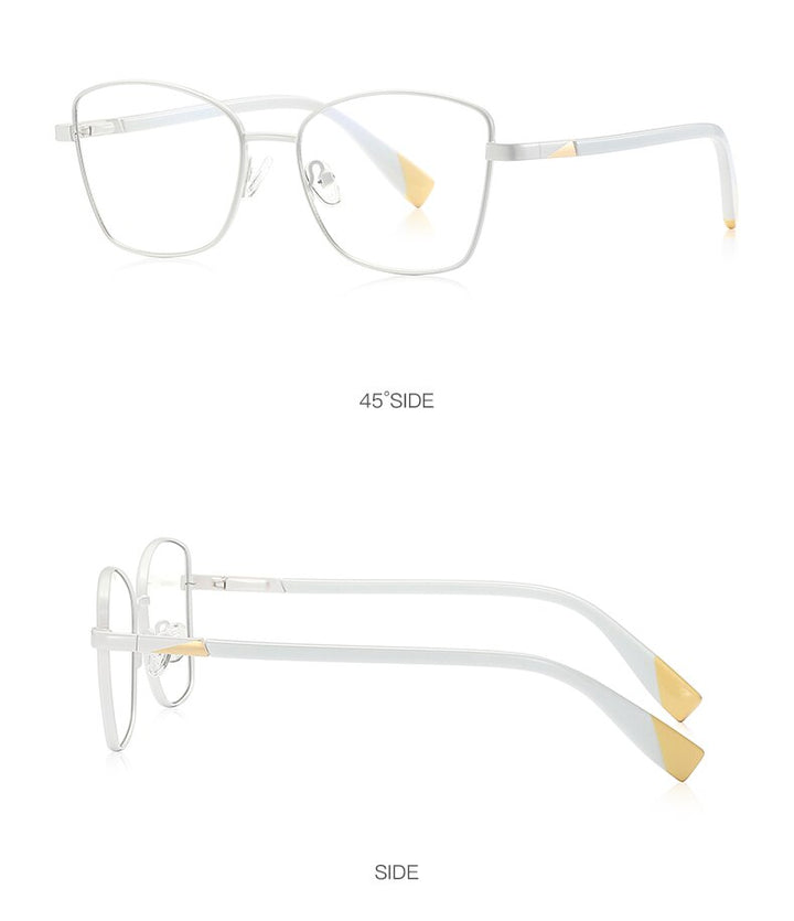 Hotochki Unisex Full Rim Square Alloy Frame Eyeglasses 3010 Full Rim Hotochki