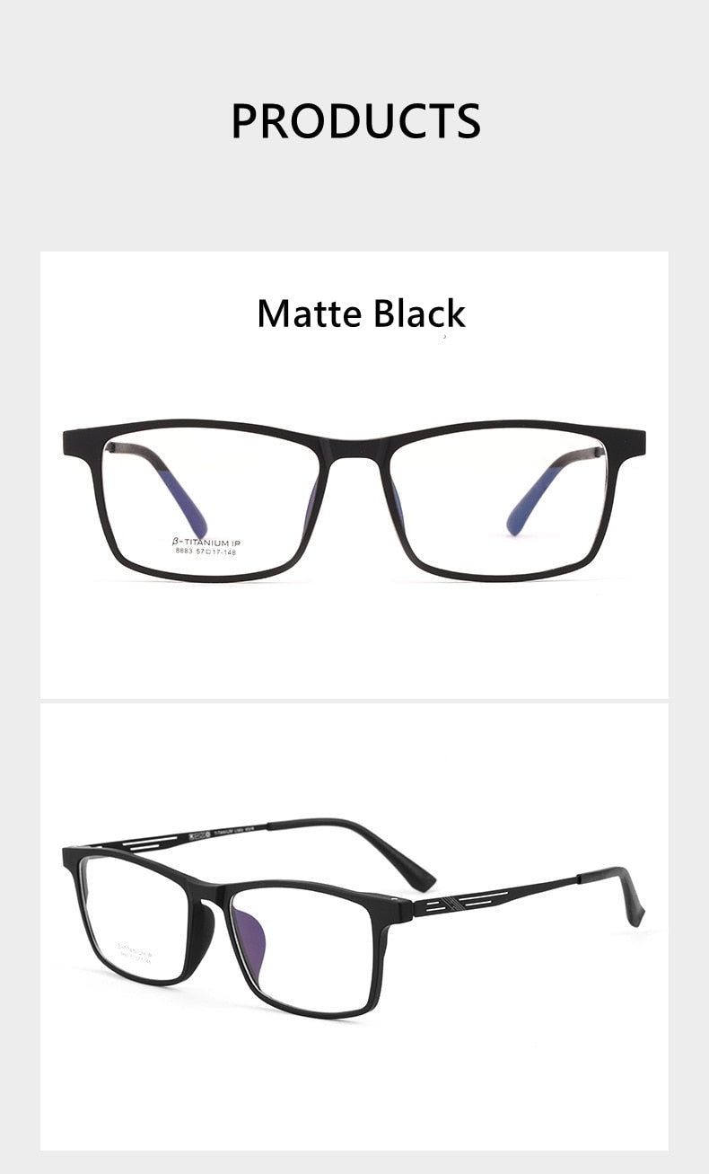 Yimaruili Unisex Full Rim TR 90 Resin β Titanium Frame Eyeglasses Y8883 Full Rim Yimaruili Eyeglasses