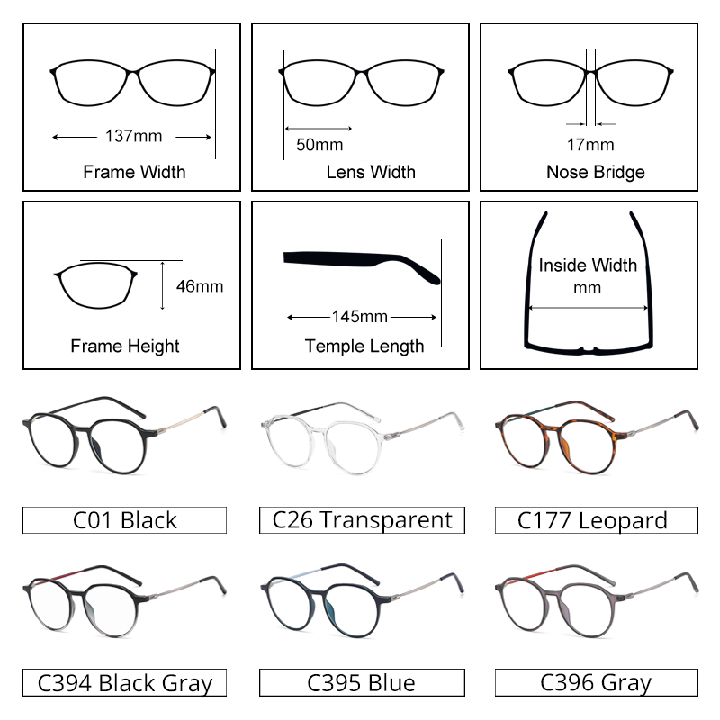 Ralferty Unisex Full Rim Irregular Square Alloy Tr 90 Acetate Eyeglasses D903 Full Rim Ralferty
