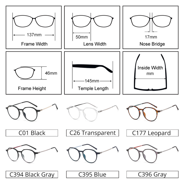 Ralferty Unisex Full Rim Irregular Square Alloy Tr 90 Acetate Eyeglasses D903 Full Rim Ralferty