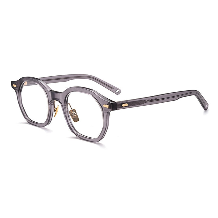 Gatenac Unisex Full Rim Square Acetate Frame Eyeglasses Gxj33 Full Rim Gatenac 3