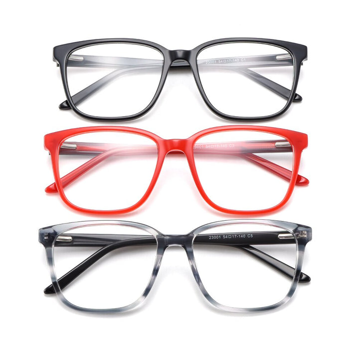 Gmei Women's Eyeglasses Acetate Frame Square M23001 Full Rim Gmei Optical