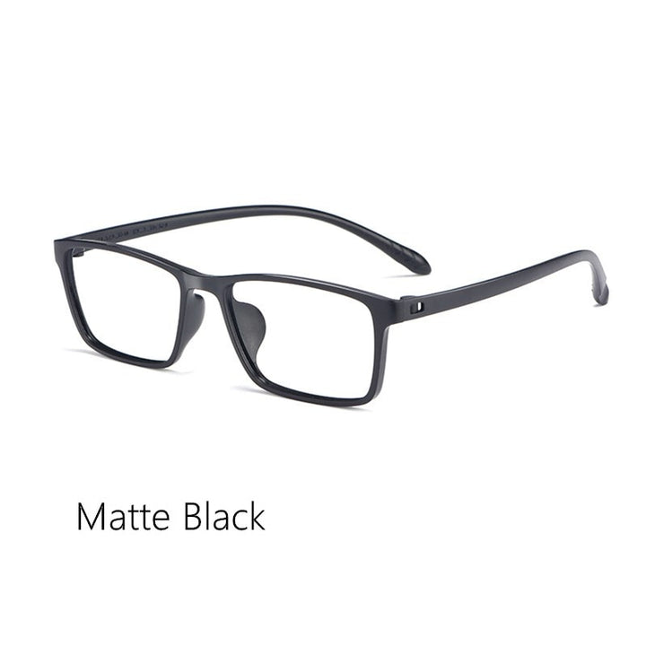 Yimaruili Unisex Full Rim Square Tr 90 Eyeglasses X1x2 Full Rim Yimaruili Eyeglasses MEN Matte Black