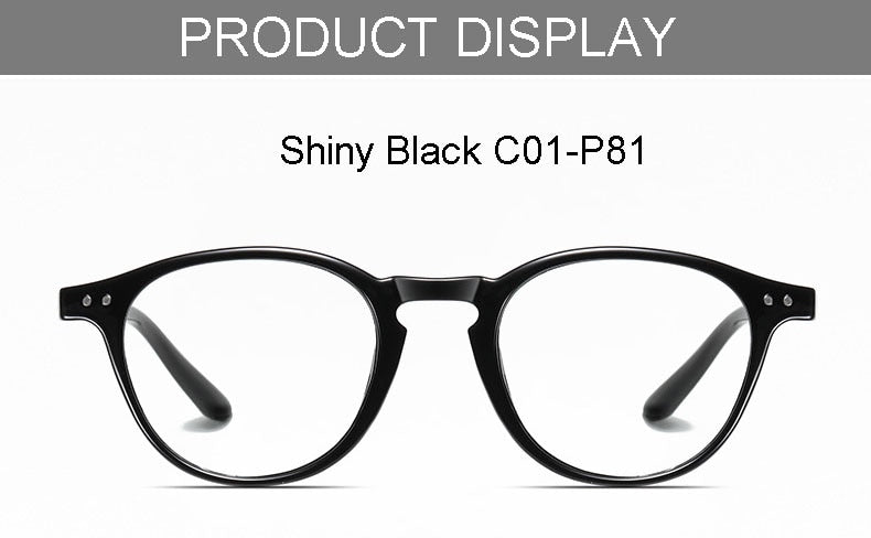 Hotochki Unisex Full Rim Round TR-90 Resin Frame Eyeglasses 2318 Full Rim Hotochki