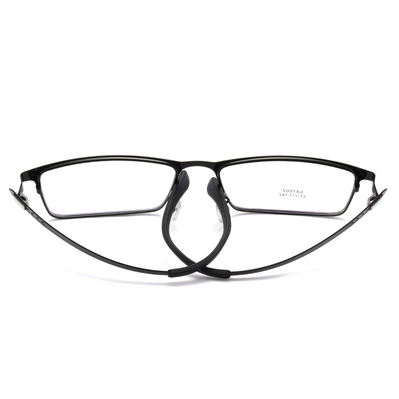Hotochki Men's Full Rim Square Alloy Frame Eyeglasses 41002 Full Rim Hotochki