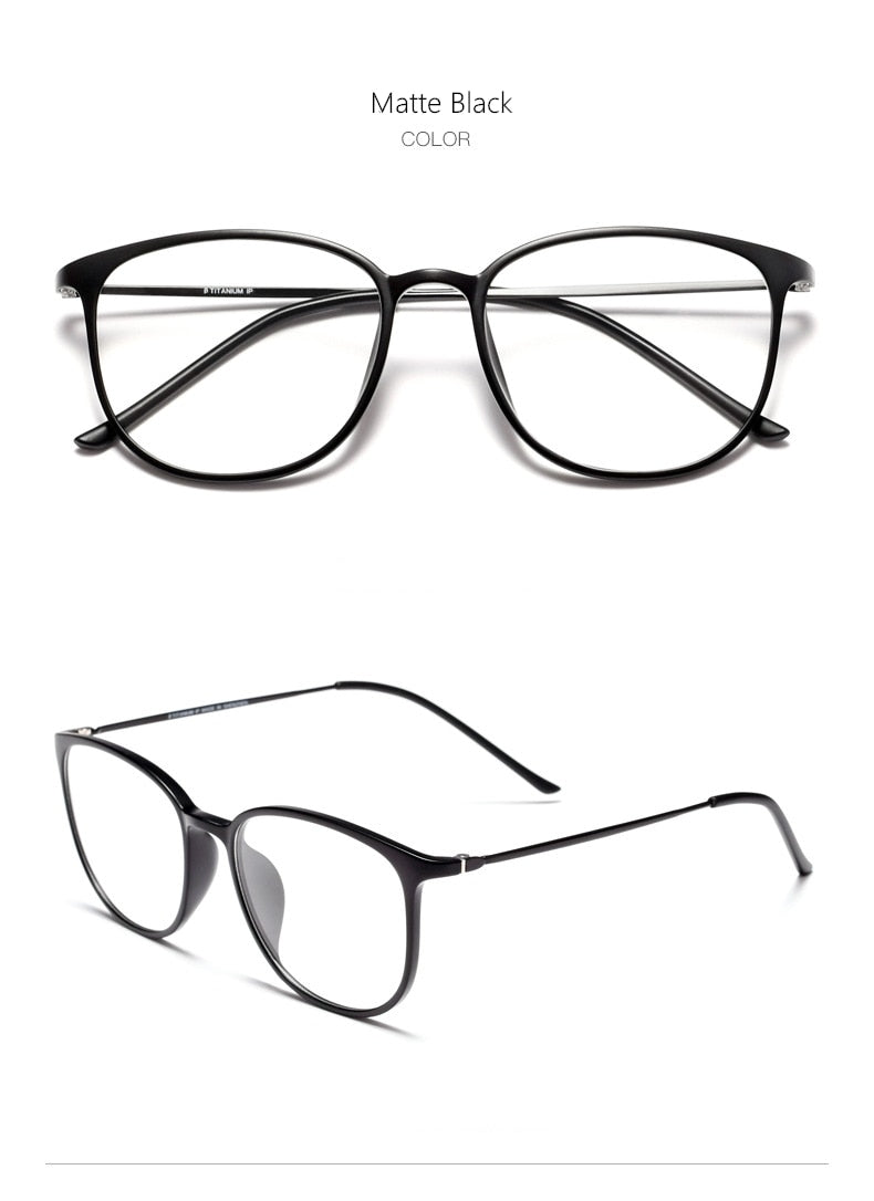 Yimaruili Unisex Full Rim β Titanium Frame Eyeglasses 2212B Full Rim Yimaruili Eyeglasses