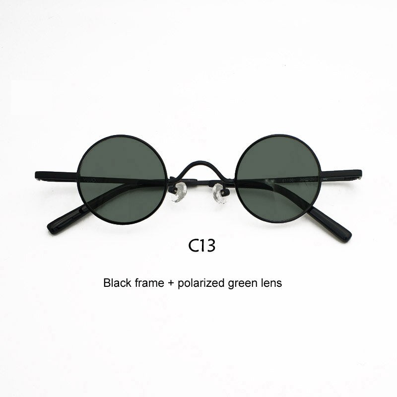 Yujo Unisex Acetate Alloy Small Round Sunglasses Y050 Sunglasses Yujo C13 China