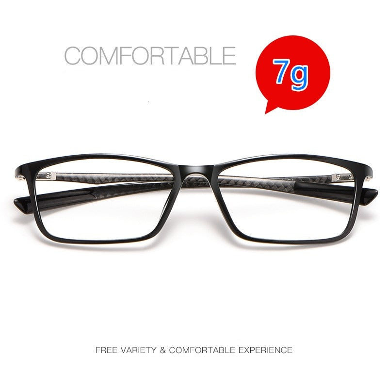 Yimaruili Men's Full Rim Carbon Fiber Frame Eyeglasses H0017 Full Rim Yimaruili Eyeglasses