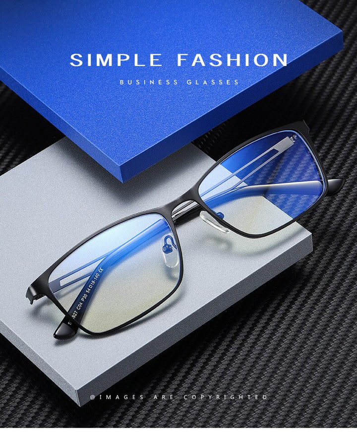 Yimaruili Men's Full Rim Alloy Frame Eyeglasses 5927 Full Rim Yimaruili Eyeglasses